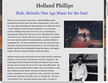 Tablet Screenshot of musicbyholland.com